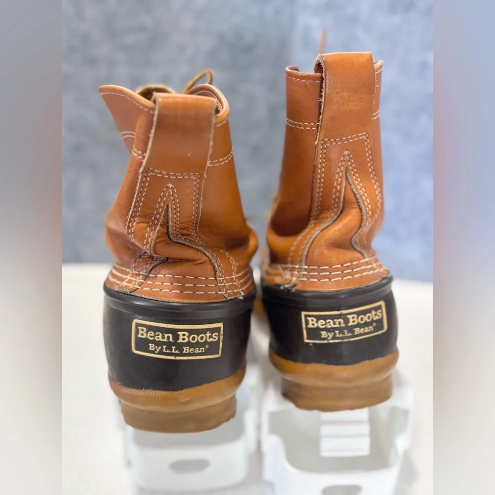 L.L. Bean Men's Tan and Black Waterproof Boots